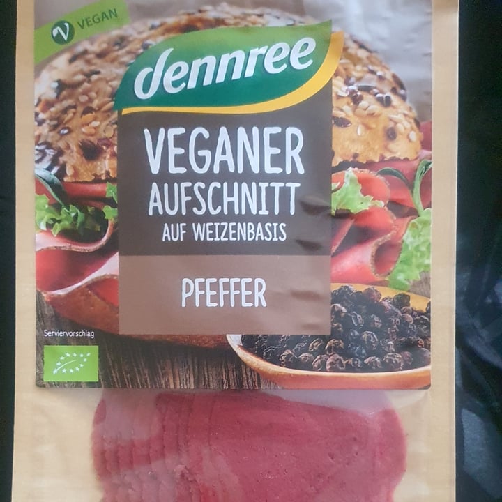 photo of Dennree Veganer Aufschnitt Pfeffer shared by @jeanneloani on  04 Jul 2022 - review
