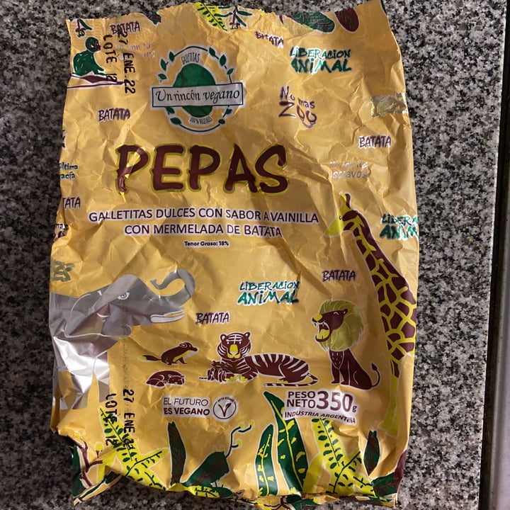 review photo of Un Rincón Vegano Pepas Galletitas Dulces con Sabor a Vainilla con Mermelada de Batata shared by @florserafini on 26 Jun 2021 - review