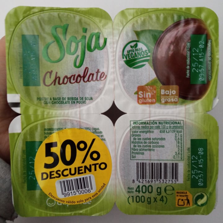 photo of Alipende Yogur de soja de chocolate shared by @lalocadelosgatos8 on  23 Dec 2021 - review