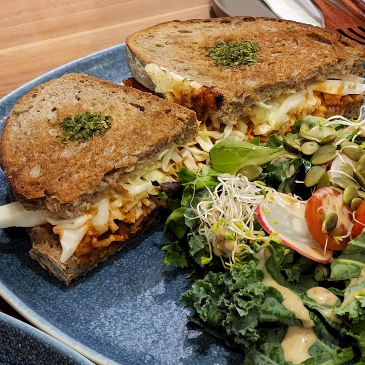 photo of Am I Addicted - Pottery Studio & V Cafe Grilled Cheese Kimchi Sandwich shared by @3xmoos on  04 Jul 2022 - review