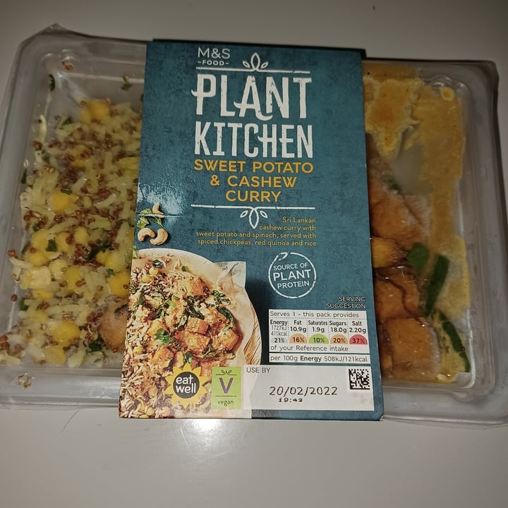 review photo of Plant Kitchen (M&S) Sweet Potato & Cashew Curry shared by @tinkx on 04 Mar 2022 - review