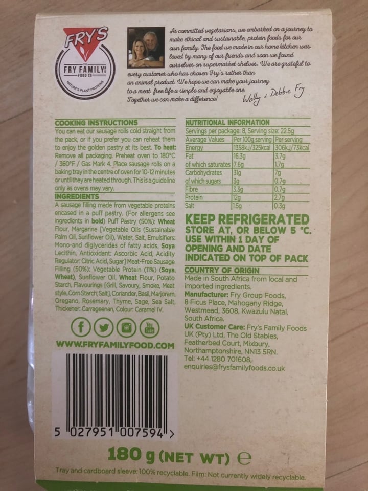 review photo of Fry's Family Food Mini Sausage Rolls shared by @milapraschma on 11 Feb 2020 - review