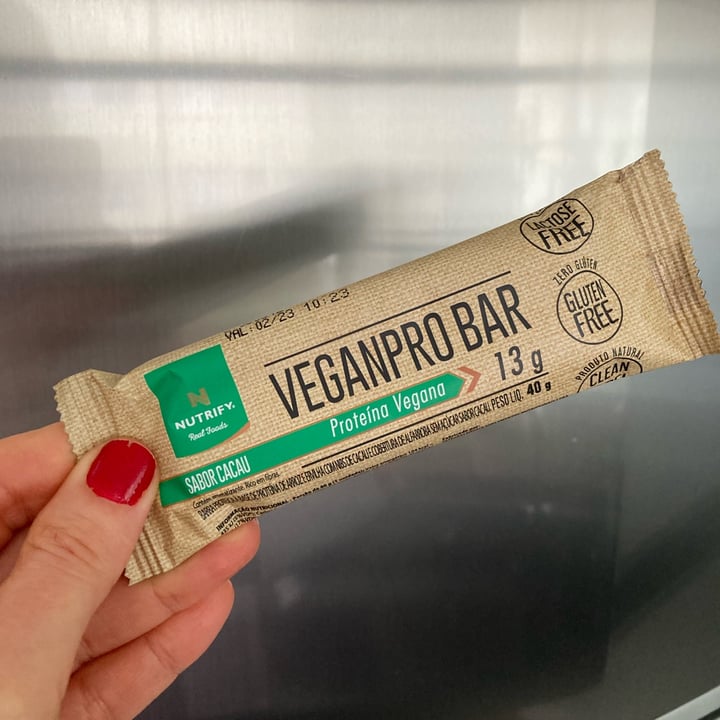 review photo of Nutrify. - Food Veganpro Bar sabor Cacau shared by @marciarezende on 22 Aug 2022 - review
