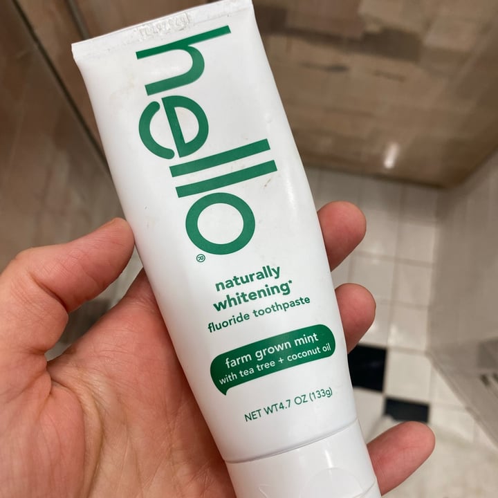 photo of Hello Natural Whitening Fluoride Toothpaste shared by @amandalrsmith on  27 Jun 2021 - review