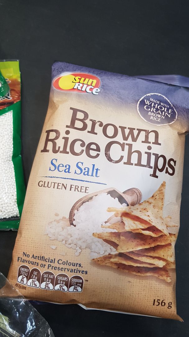 photo of Sunrice Brown Rice Chips Sea Salt shared by @nuttybroccoli on  17 Apr 2019 - review