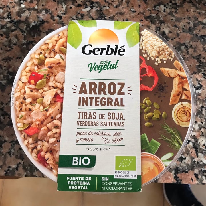 photo of Gerblé Arroz integral con tiras de soja shared by @aitanacomellas on  21 Dec 2020 - review