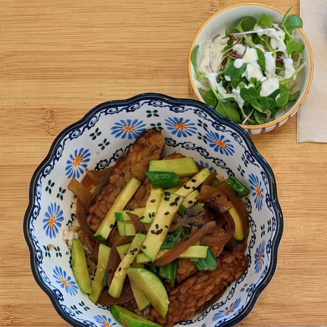 Photo of the dish “Rice Bowl with Braised Tempeh”