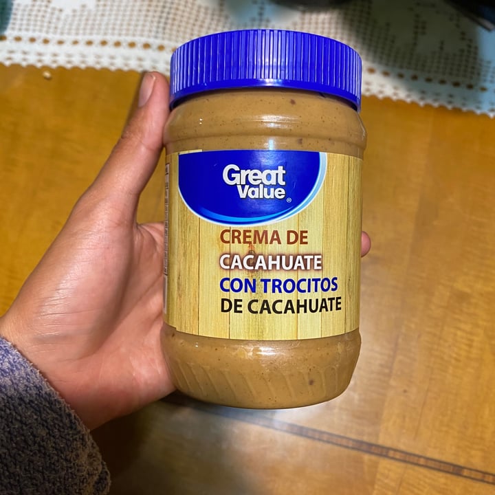 photo of Great Value  Crema De Cacahuate Con Trocitos shared by @dianxtrejo on  22 Nov 2022 - review