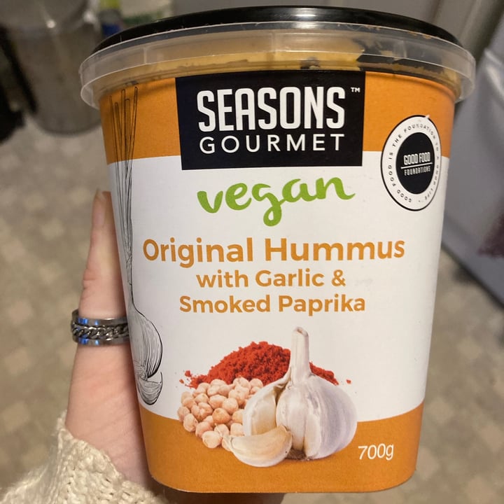 review photo of Seasons gourmet Smoked Paprica Hummus shared by @stevienz on 12 Aug 2021 - review