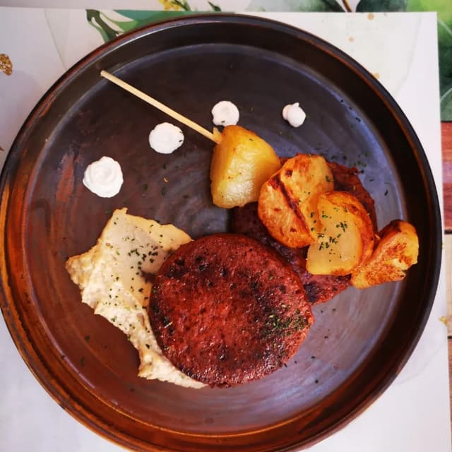 Foto do prato “Unconventional Burger”