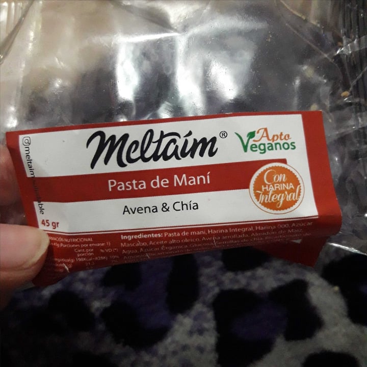 photo of Meltaím Alfajor con Pasta de Maní Avena & Chia shared by @paula1734 on  24 Jun 2020 - review