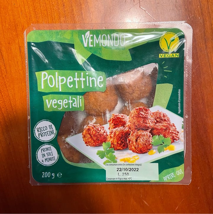 photo of Lidl polpette vegetali shared by @martibell on  20 Sep 2022 - review