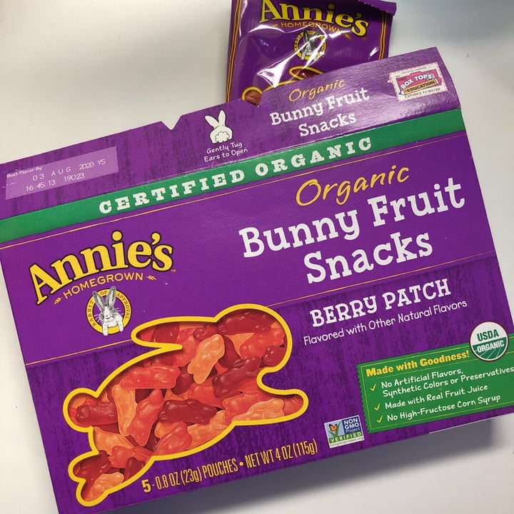 review photo of Annie’s Bunny Fruit Snacks shared by @aid137 on 10 Jun 2019 - review