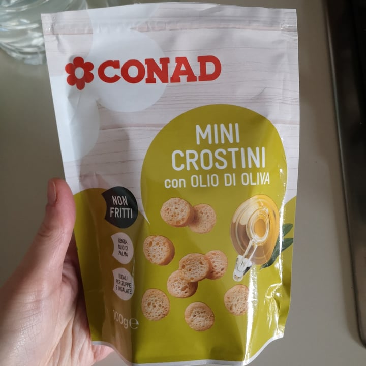 photo of Conad Mini crostini con olio di oliva shared by @gabroto on  07 Apr 2022 - review