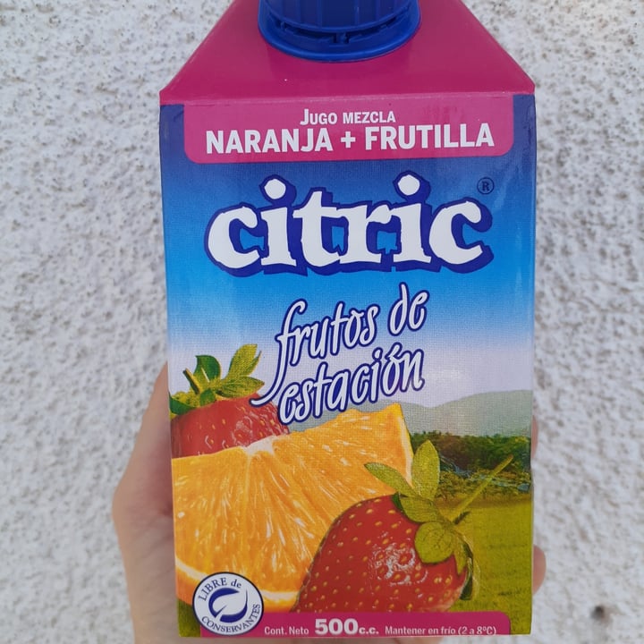 photo of Citric Jugo de Naranja y Frutilla - Frutos de estación shared by @lalaveg on  26 Dec 2020 - review