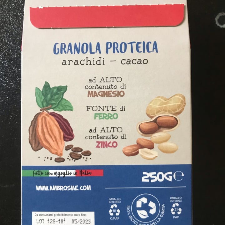 review photo of Perfect Bio granola Proteica - arachidi cacao shared by @alessialuna on 15 Aug 2022 - review