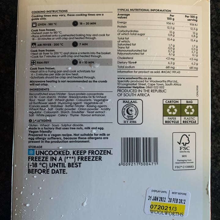 review photo of Woolworths Food Schnitzel shared by @niroshap on 05 Dec 2021 - review