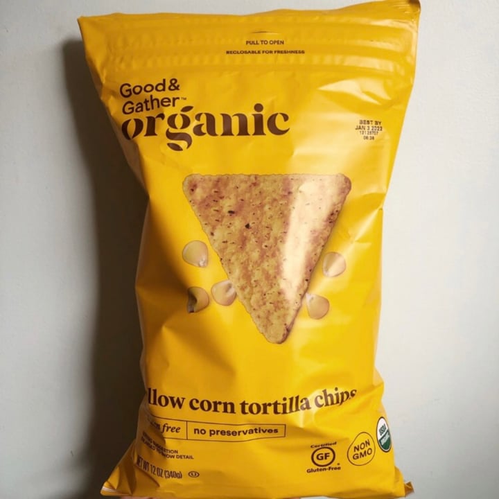 photo of Good & Gather Yellow Corn Tortilla Chips shared by @oliviazheng on  23 Oct 2021 - review