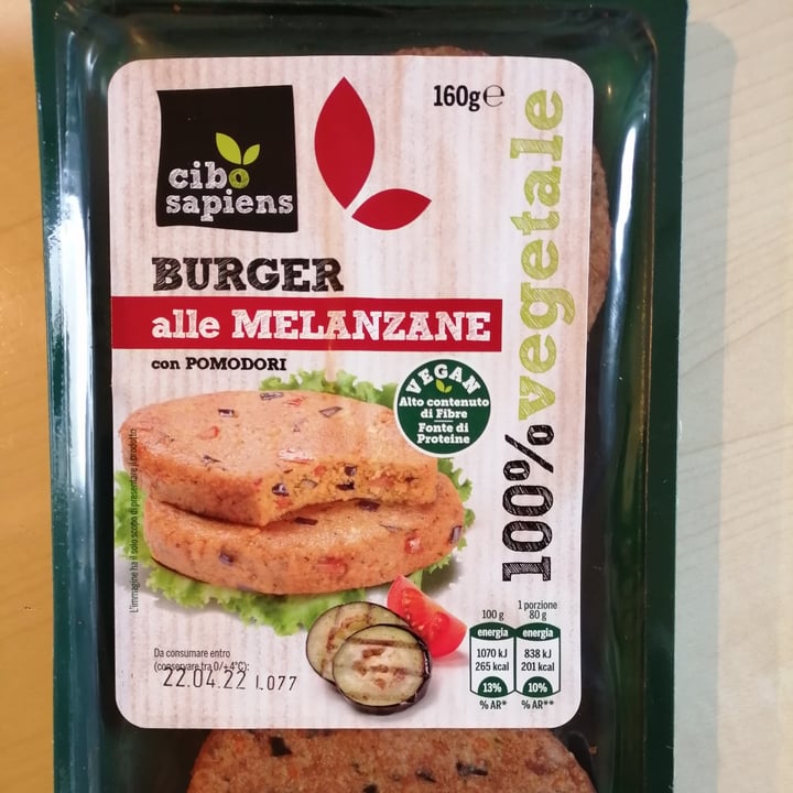 review photo of Cibo Sapiens burger alle melanzane shared by @monica69 on 05 Jun 2022 - review