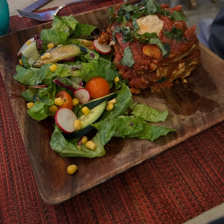 photo of VIVO Cafe Restaurant Vegan lasagna shared by @stephanieblum on  12 May 2022 - review