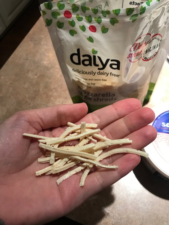 photo of Daiya Mozzarella Style Shreds shared by @curvycarbivore on  24 Dec 2019 - review