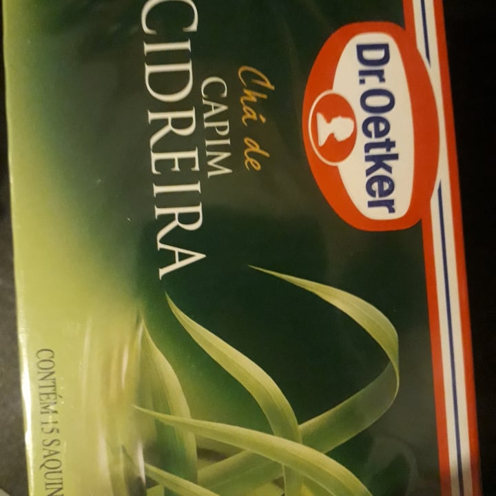 photo of Dr. Oetker Chá de Capim Cidreira shared by @daniro on  13 May 2022 - review