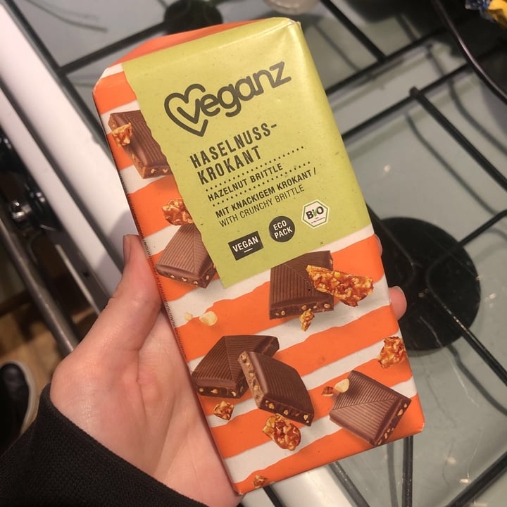 photo of Veganz Haselnuss- Krokant-Schokolade shared by @aspersum on  28 Sep 2020 - review