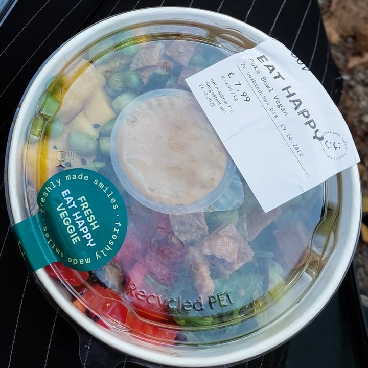 review photo of EatHappy Poké Bowl Vegan shared by @walrusbabe on 12 Nov 2022 - review