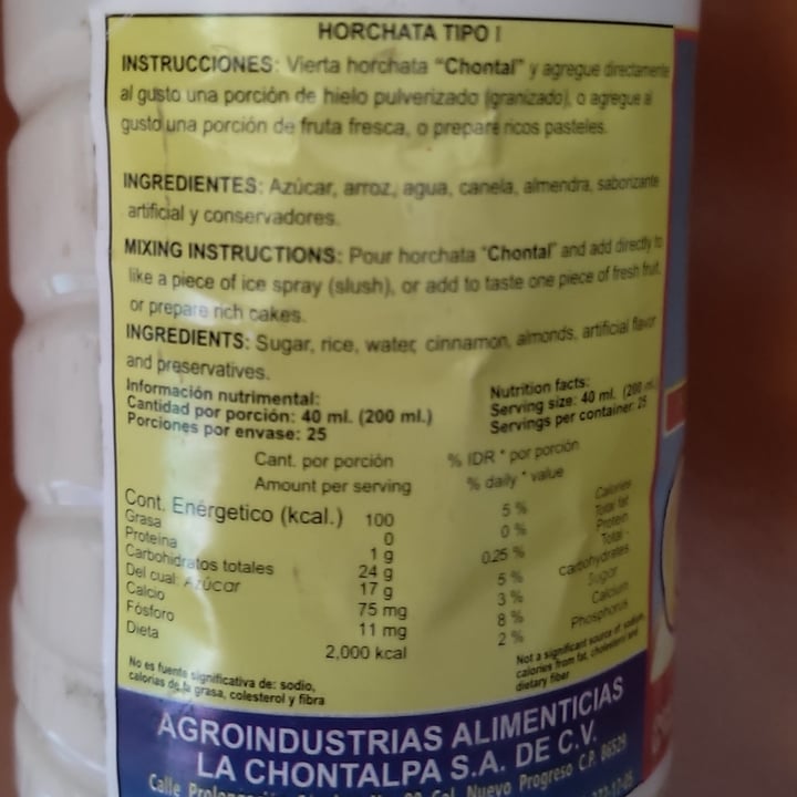 review photo of La chontalpa Concentrado de horchata shared by @pepitanugg3t on 20 Jun 2022 - review
