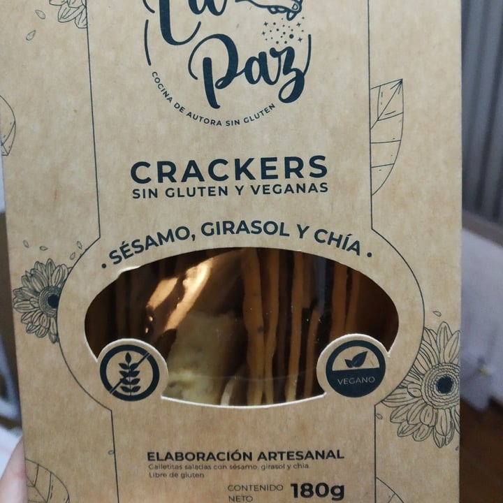 photo of la paz cocina de autora sin glute Crackers - Galletitas Saladas De Sésamo, Girasol Y Chía shared by @vittouy on  01 Sep 2022 - review