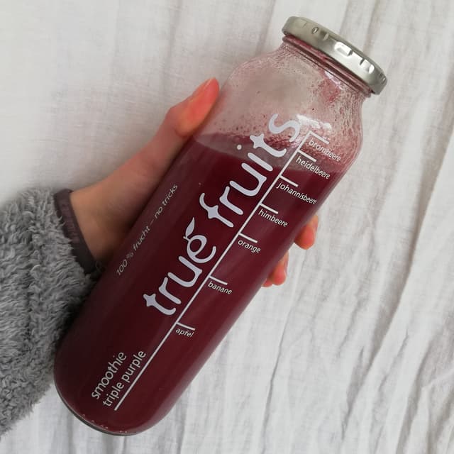 Smoothie Triple Purple at True Fruits - Review by @monstera abillion