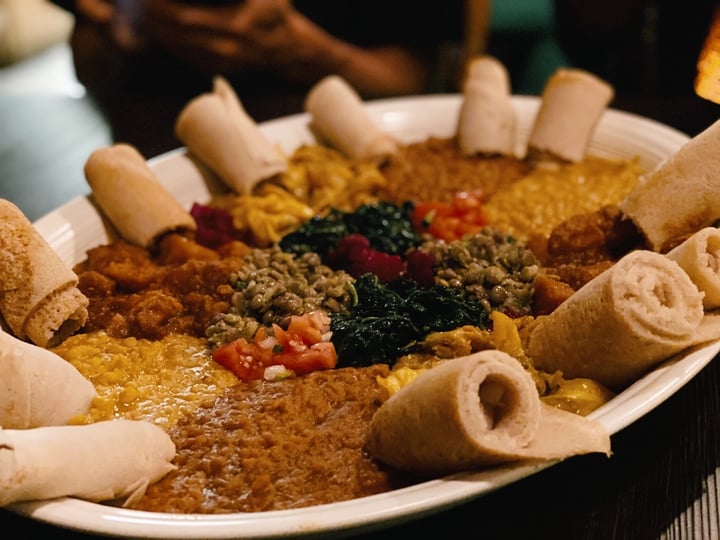 review photo of Ethiopian Love Restaurant Veggie Sampler shared by @devynfields on 21 Jan 2020 - review