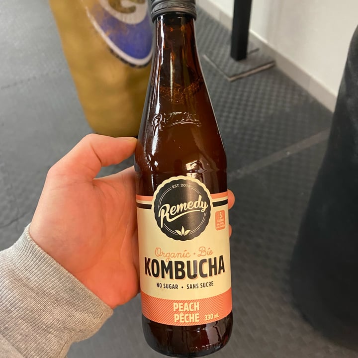 review photo of Remedy Organic Kombucha Peach shared by @egoistheenemy on 22 Jan 2022 - review