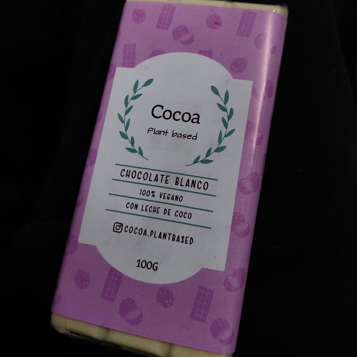 photo of Cocoa Plant Based Chocolate Blanco shared by @edgarfoviedo on  16 Sep 2021 - review