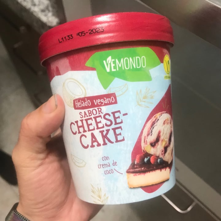 photo of Vemondo Helado Vegano sabor Cheese-Cake shared by @laysvinagreta on  23 Jul 2021 - review