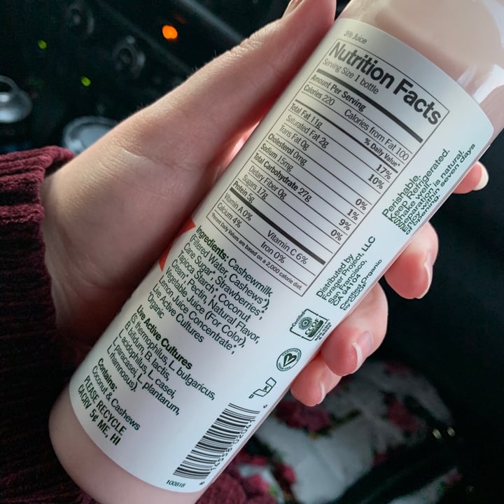 photo of Forager Project Organic Cultured Probiotic Plant Shake Strawberry shared by @witchyvegan on  19 Jan 2020 - review