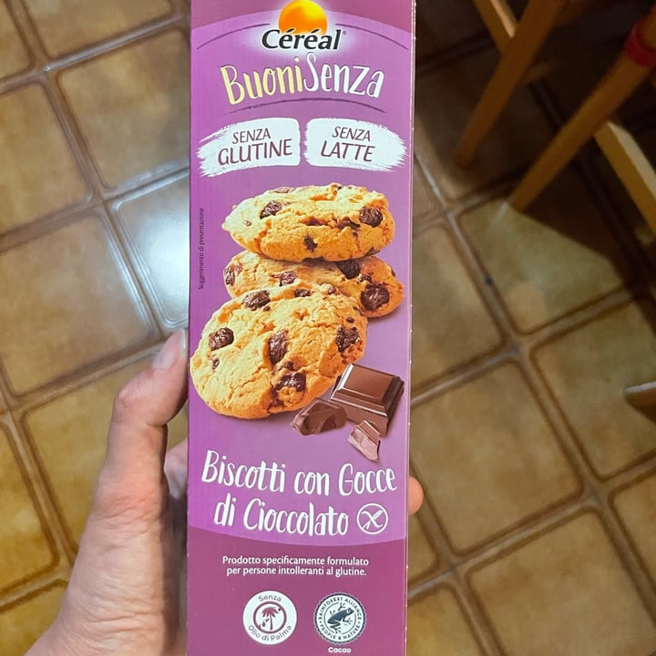 photo of Céréal Biscotti con gocce di cioccolato senza glutine shared by @cinziagilmore on  06 Jun 2022 - review