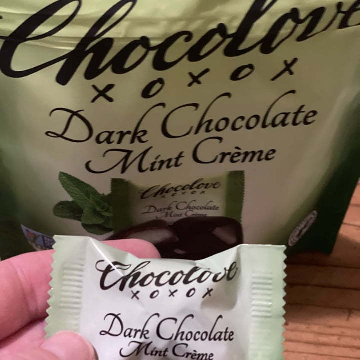 photo of Chocolove Dark Chocolate Mint Cremé shared by @veganshugah on  23 Nov 2022 - review