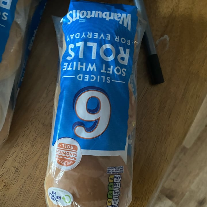 photo of Warburtons 6 Sliced soft white rolls shared by @veggiejessie on  25 Jun 2022 - review