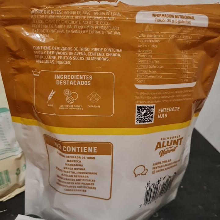 review photo of Alunt Natural Alunt natural Galletitas maní & Chips De Chocolate shared by @julisturla on 25 Sep 2022 - review