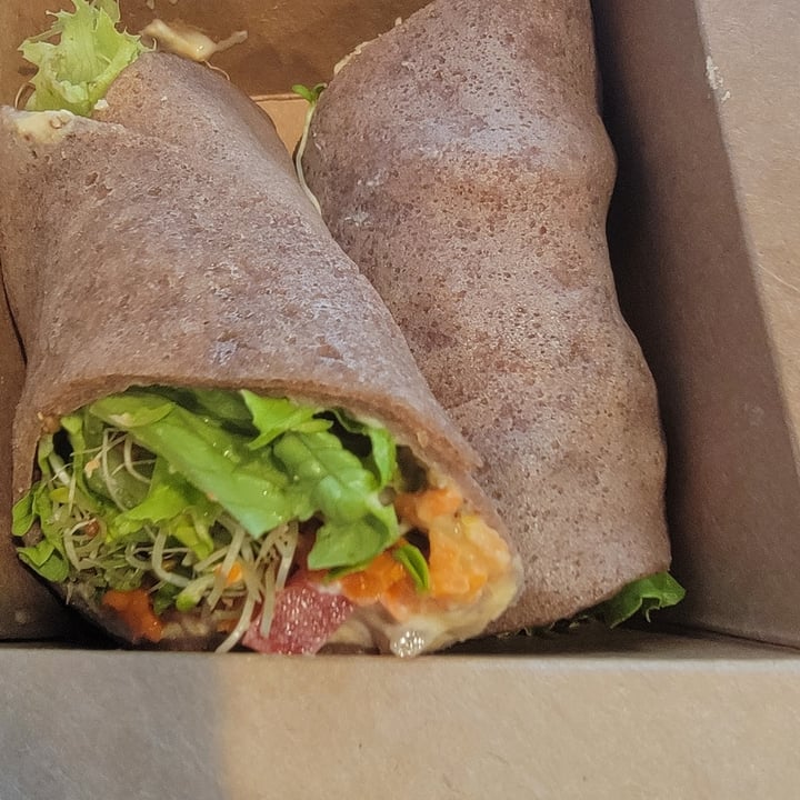 photo of Portia's Cafe Hummus wrap shared by @rayannebrown on  23 Sep 2021 - review