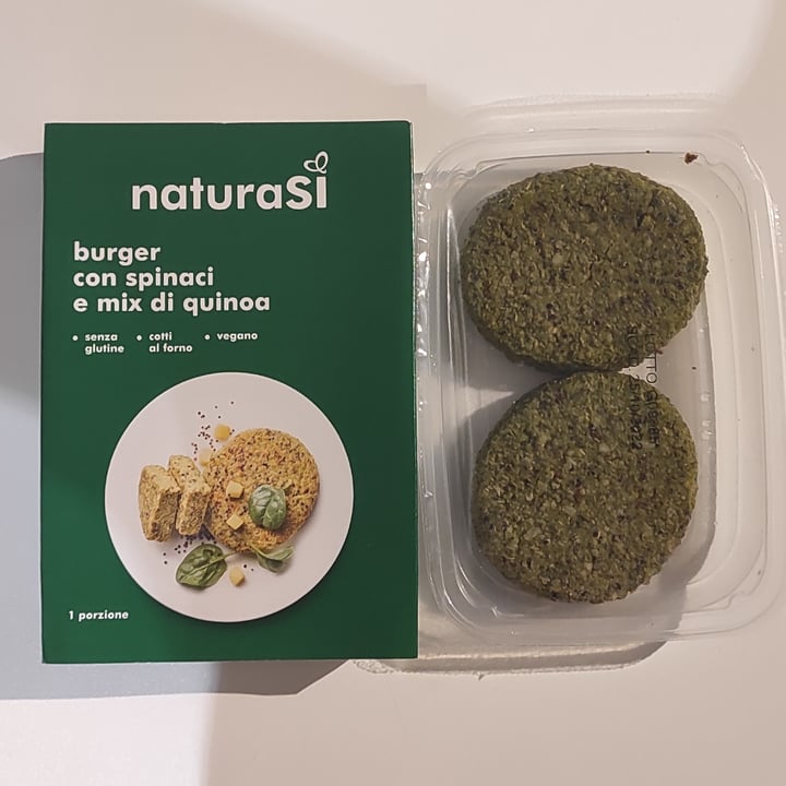 photo of Natura Sì burger con spinaci e mix di quinoa shared by @niklabelloli1 on  27 Sep 2022 - review