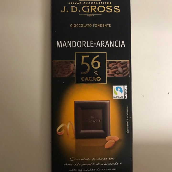 photo of J. D. Gross Almond & Orange 56% cacao shared by @aaaagaaataaaa on  07 Dec 2022 - review