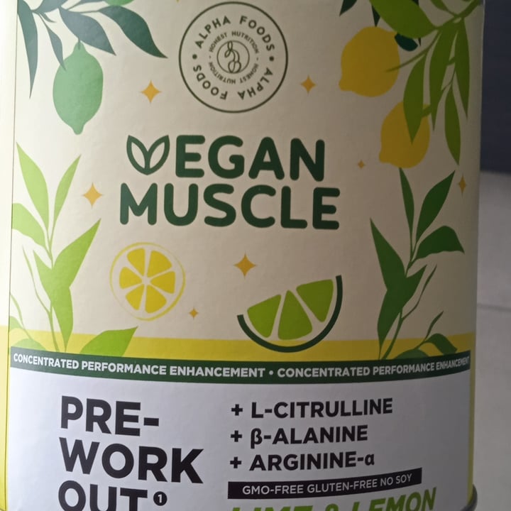 photo of Vegan muscle Vegan Muscle Pre Workout shared by @cristinasassari on  27 Dec 2021 - review