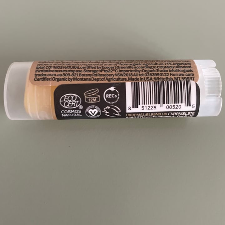 photo of Hurraw! Vanilla Bean Lip Balm shared by @missnaiomi on  19 Sep 2021 - review