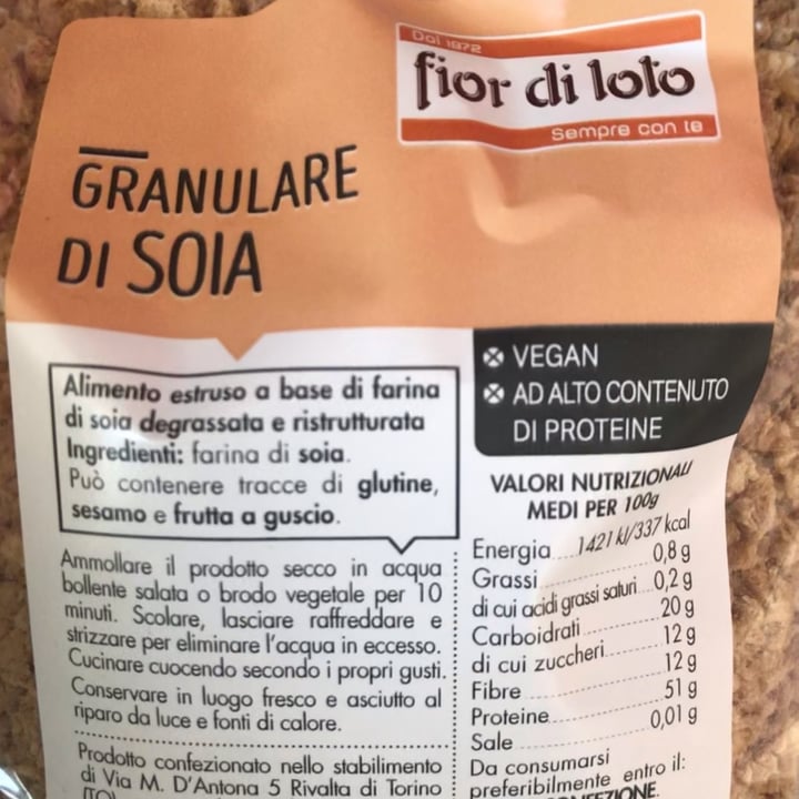 review photo of Fior di Loto Granulare Di Soia shared by @giulygiuly82 on 14 Apr 2022 - review
