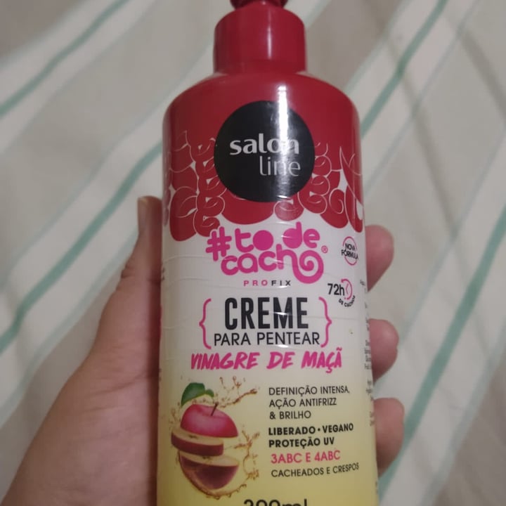 photo of Salon line Creme para pentear vegano Vinagre de Maçã-  300ml shared by @andreiamorim on  09 May 2022 - review