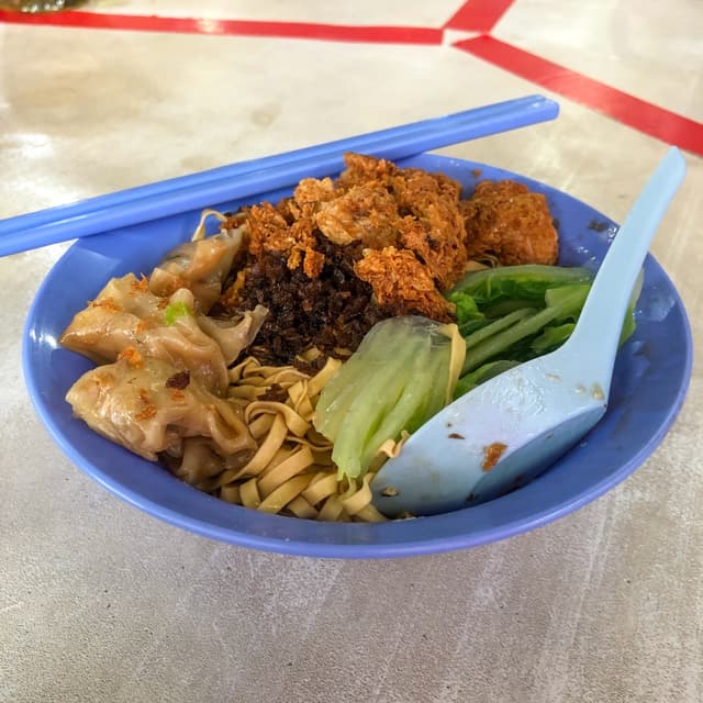 Foto do prato “Wantan Mee Pok (No egg)”