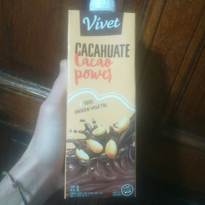 photo of Vívet Leche de Cacahuate sabor Cacao Power shared by @davischenko on  15 Oct 2020 - review