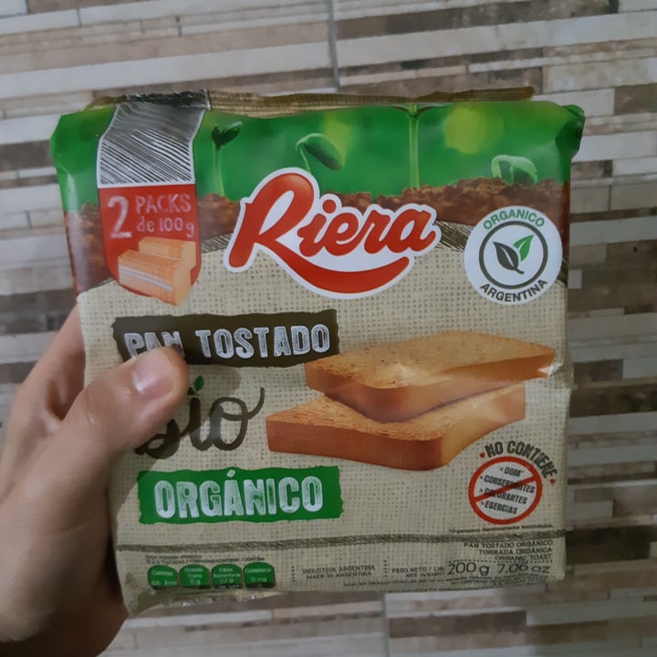 photo of Riera Tostadas orgánicas shared by @nahuelyuge on  26 Mar 2021 - review